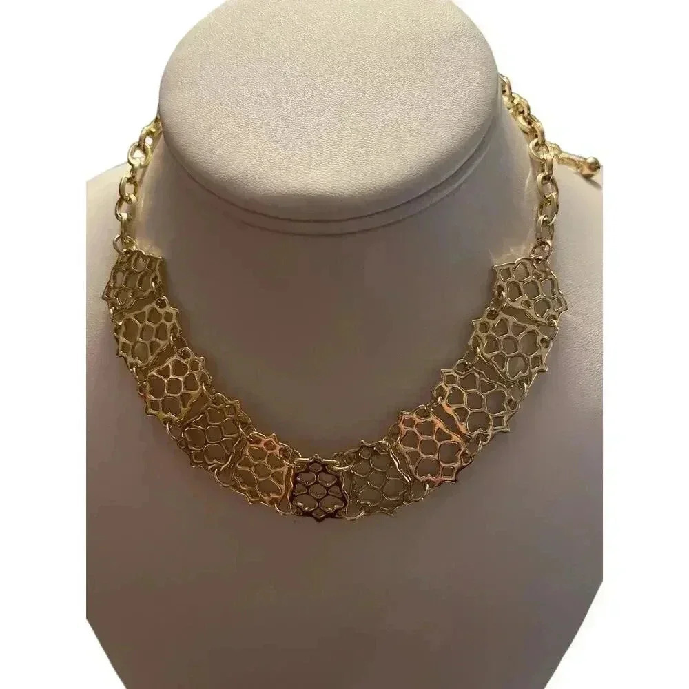 APT. 9 Women's Gold Plated Short Statement Necklace NWT